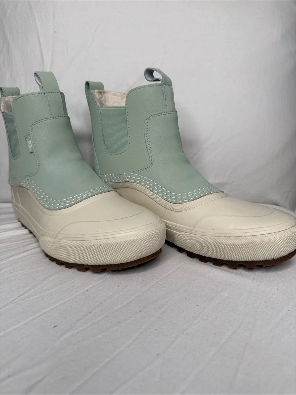 Vans Mint and Cream Waterproof Women’s or Men's Slip-On Boots